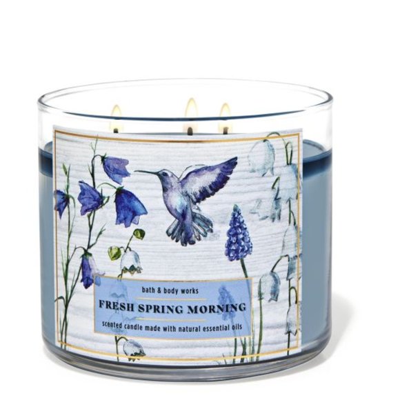 (2) Fresh Spring Morning 3 wick candle - Picture 1 of 3